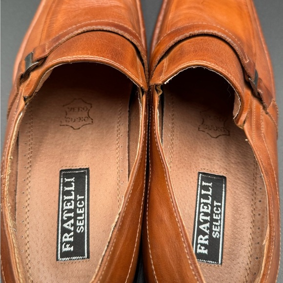Fratelli Select Tan Leather Men's Slip-On Loafers, Size11M, B208-03 - Picture 5 of 9